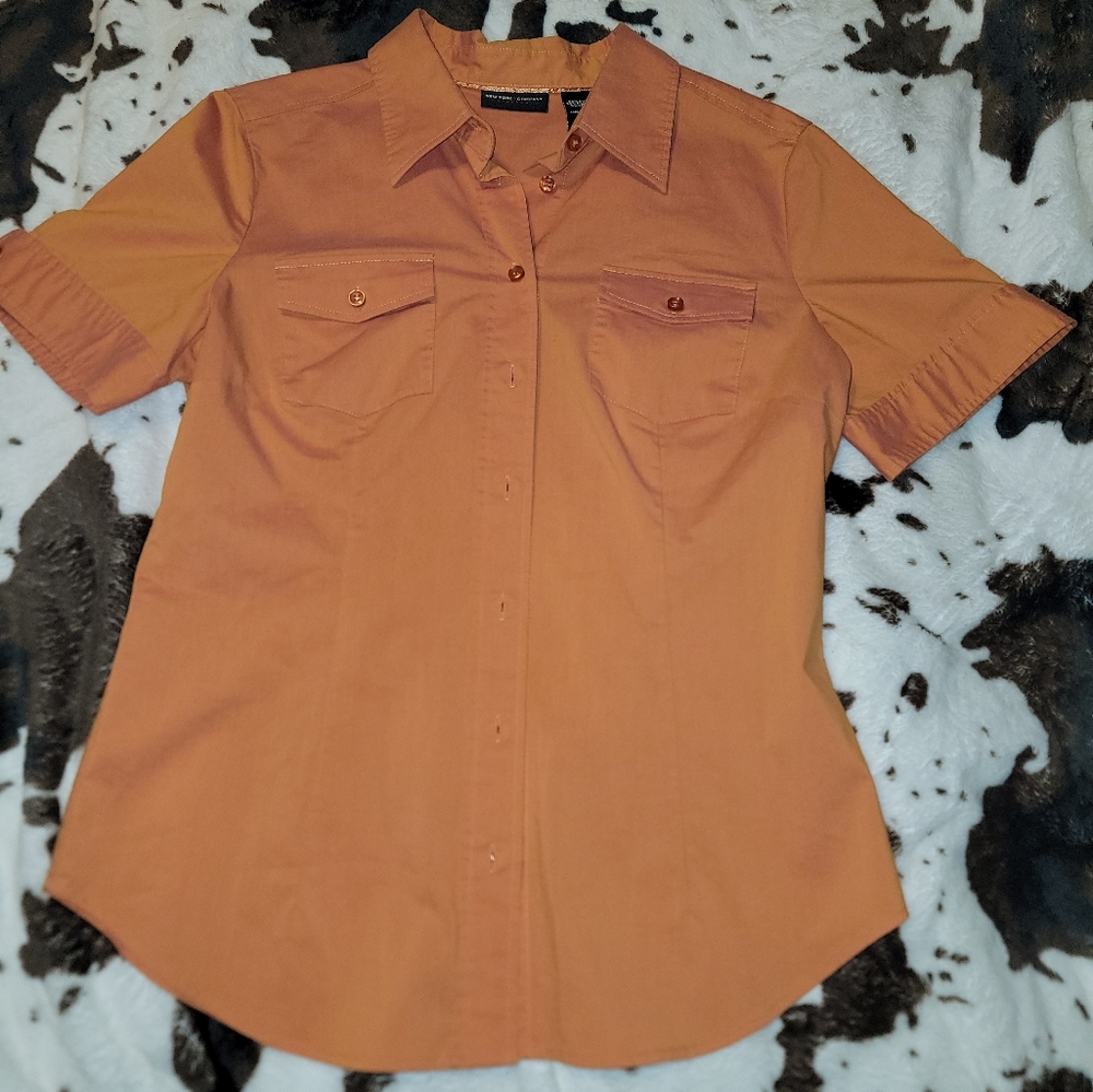 Orange blouse